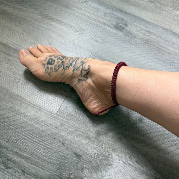 Handmade Jewelry - Anklet NEW Wine Maroon Snake 95 Paracord Adjustable USA Handmade